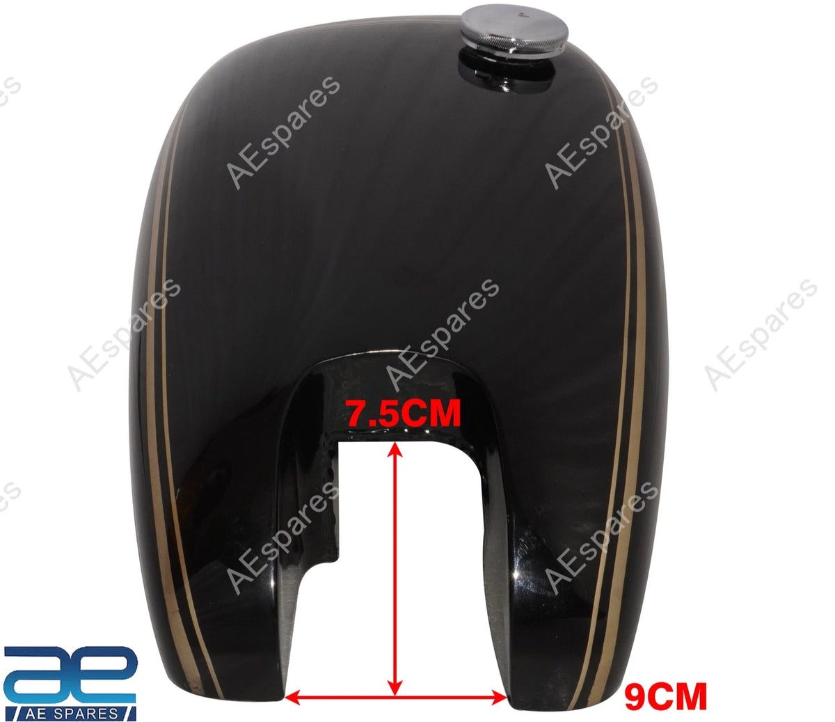 Matchless Single Cylinder Petrol Fuel Tank Steel Black Painted