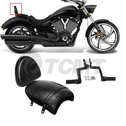 Sissy Bar Backrest & Foot Pegs for Victory Gunner Vegas (2014–2017)