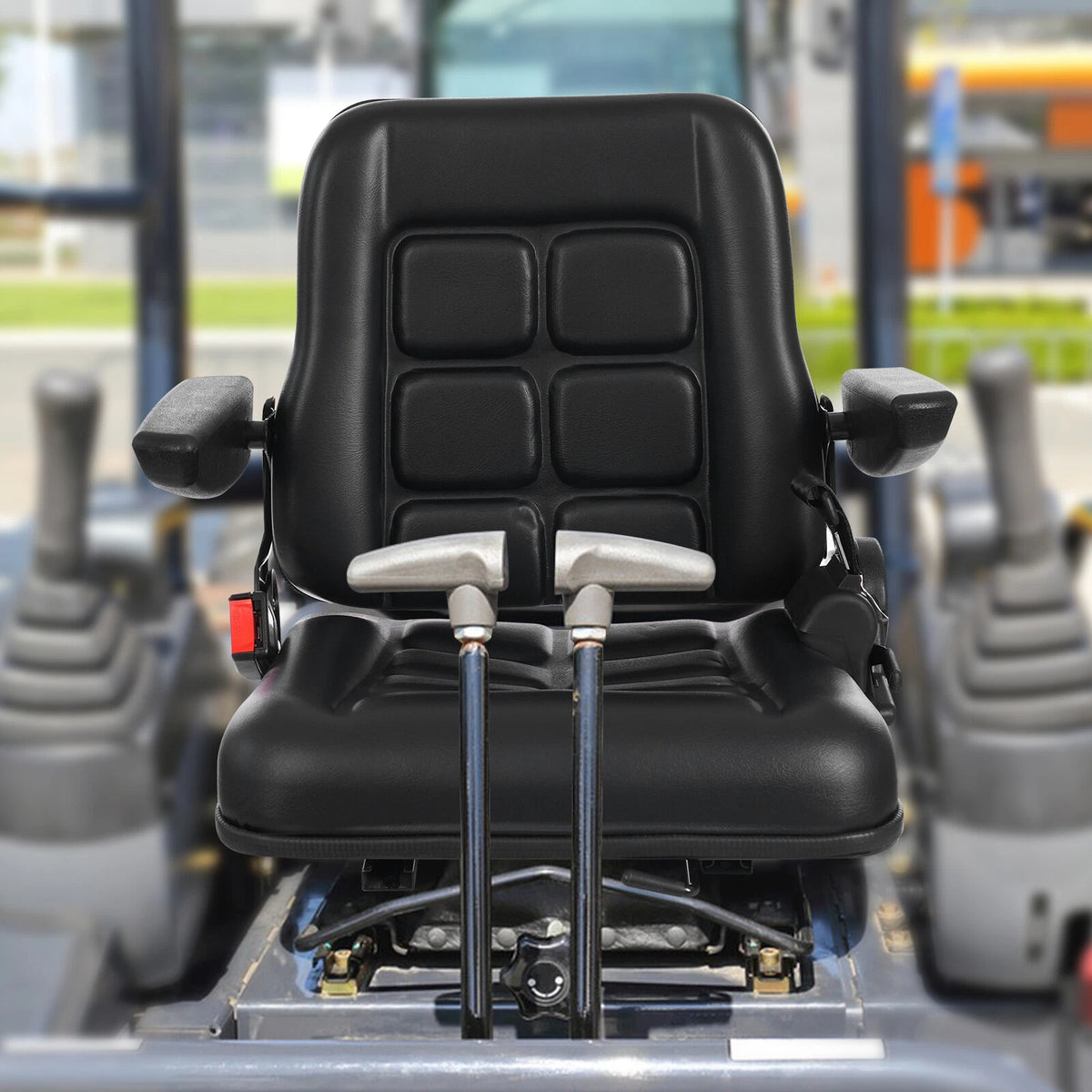 Adjustable Backrest Seat for Lawn Mower Tractor Forklift Excavator