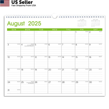 Large Monthly Wall Calendar 2025-2026 for Planning (2025–2026)