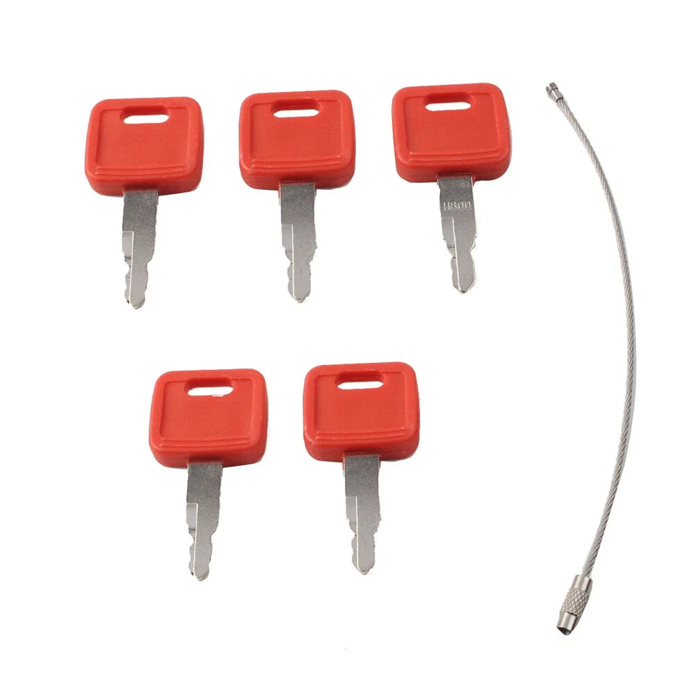 5 Pcs Ignition Key for John Deere Excavator (AT194969, AT147803, H800)