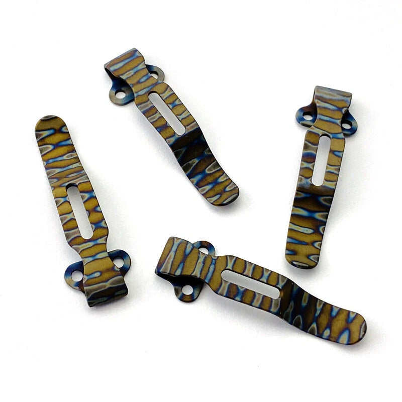 2X Titanium Deep Carry Back Pocket Clip for Benchmade/ProTech/ZT Knife