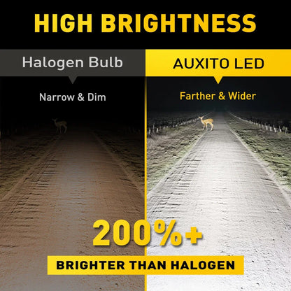 AUXITO H11 9005 LED Headlight Bulbs Kit 6500K for High/Low Beam
