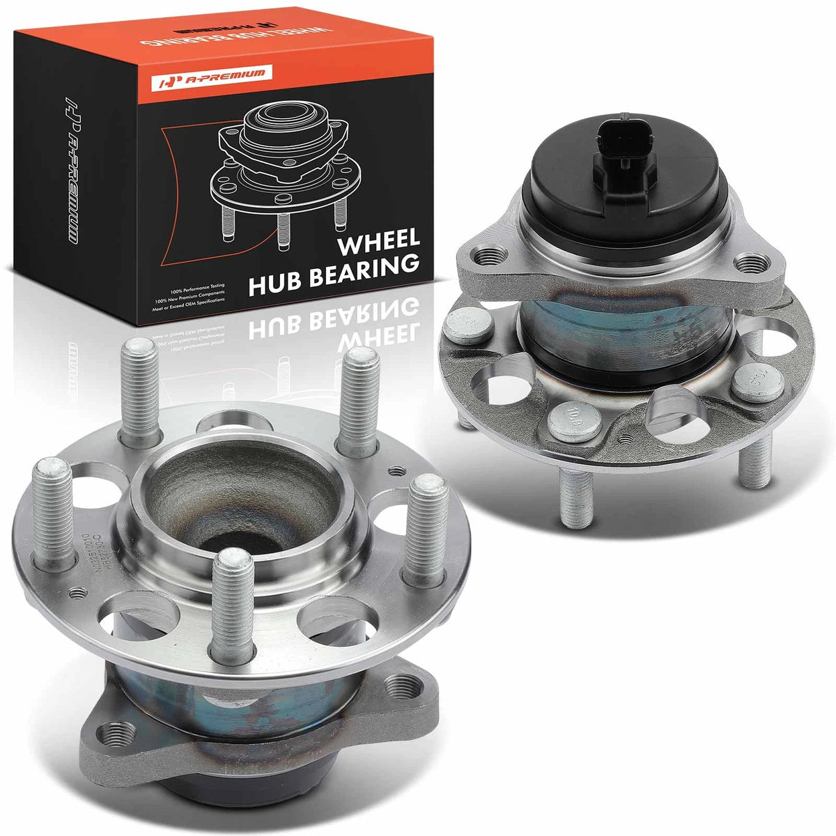 2X Rear Wheel Hub & Bearing Assembly with ABS for Hyundai Elantra (2021–2024) - 52730AAAA0, WE62005