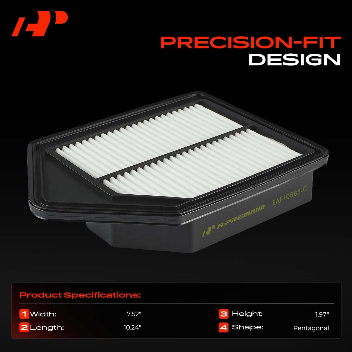 Engine Air Filter for Honda CR-V (2010–2011) 17220REZA00, CA10885