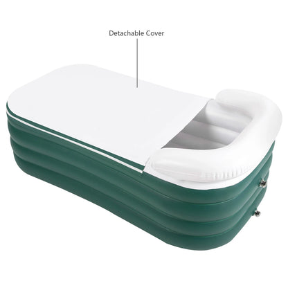 4-Layer Inflatable Bathtub with 130W Electric Pump for Adults