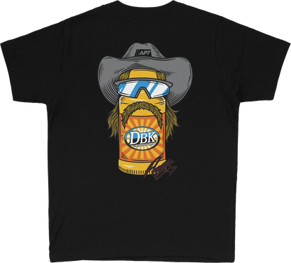 Youth Tee for DBK Stache Mullet Moto (YTAP-STACHEMULL-S)