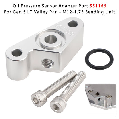 Oil Pressure Sensor Adapter Port 551166 for Gen 5 LT Valley Pan (2014–2023)