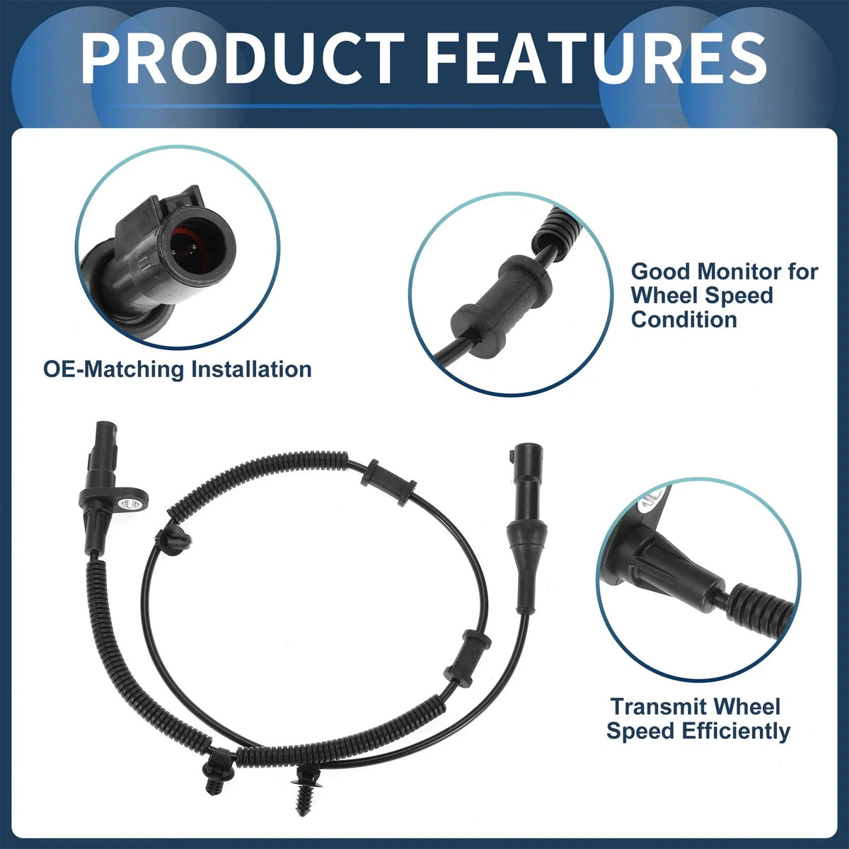 ABS Wheel Speed Sensor No. 4R3Z2C204AA for Ford Mustang (2005–2014)