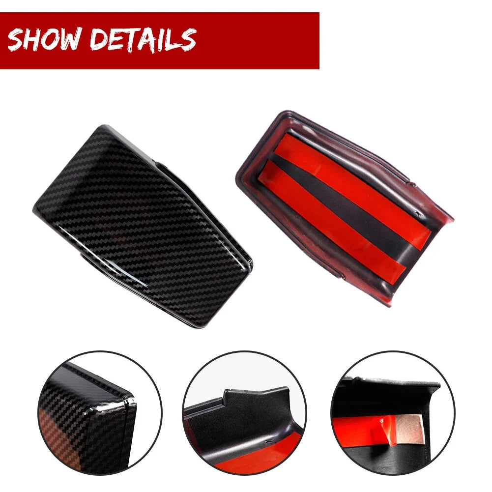 Carbon Rear Window Liftgate Glass Hinge Cover for Jeep Wrangler JK (2007–2018)