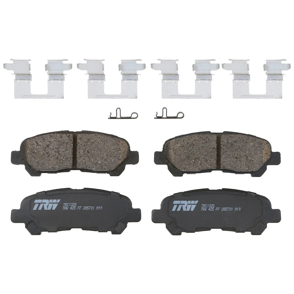 Set of 2 TRC1325 Brake Pad Sets for Toyota Highlander (2008–2013)