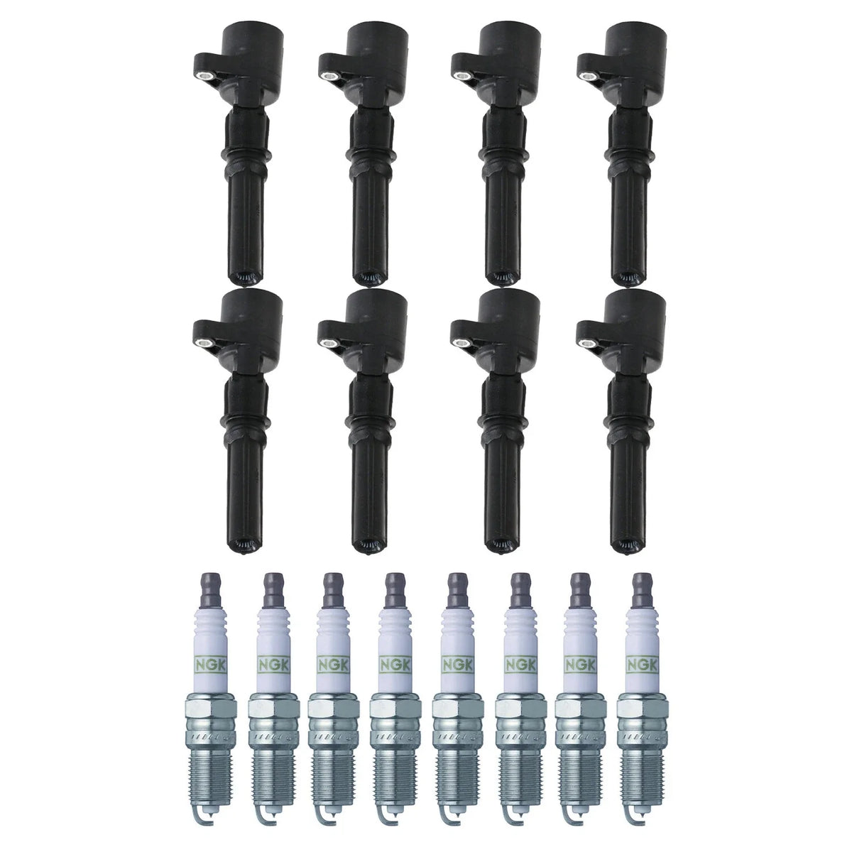 Set of 8 Ignition Coils & NGK G-Power Spark Plugs for DeVille Camaro Yukon V8