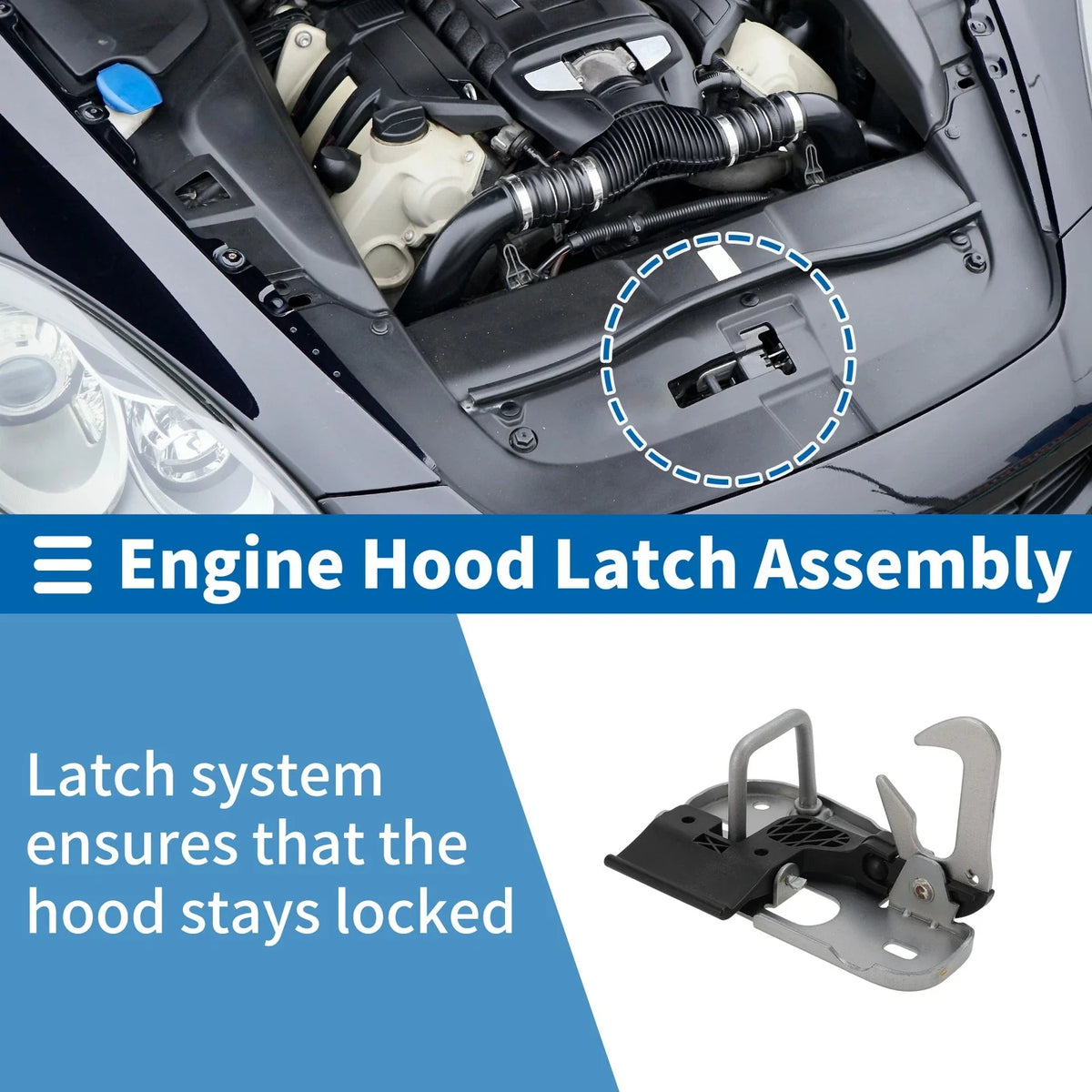 Hood Latch Assembly for Volkswagen Passat B6 (2006–2011) No. 3C0823480/1T0823480