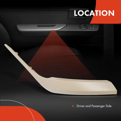 Set of 2 Interior Door Handle Panel Trim for BMW E84 X1 (51412991777, 51412991778)