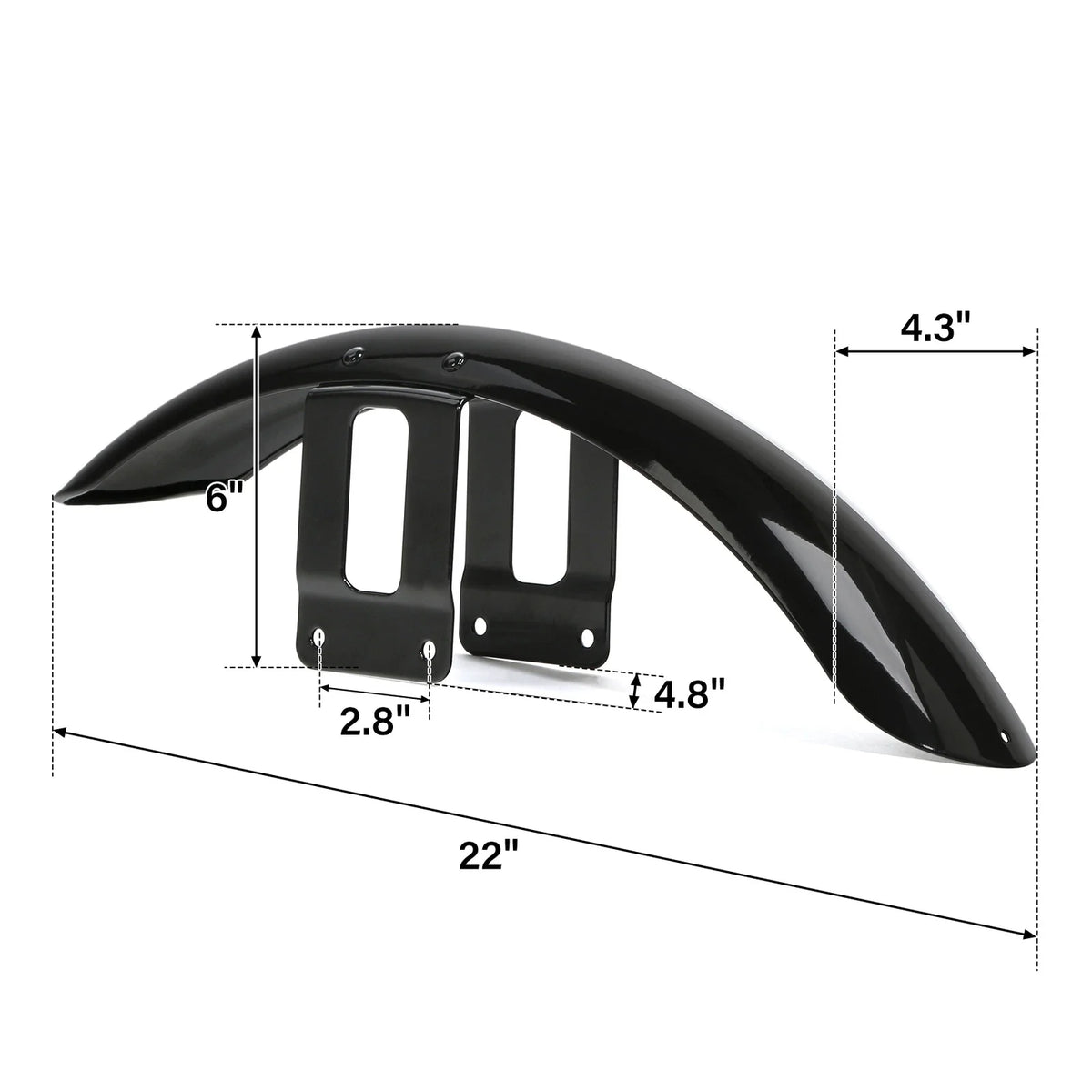 Front & Rear Fenders for Harley Sportster XL1200 XL883 Iron 883 (2004–2023)