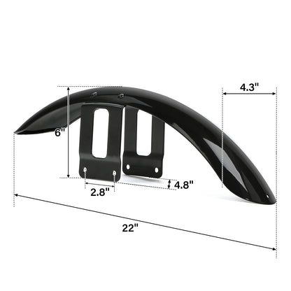 Front & Rear Fenders for Harley Sportster XL1200 XL883 Iron 883 (2004–2023)