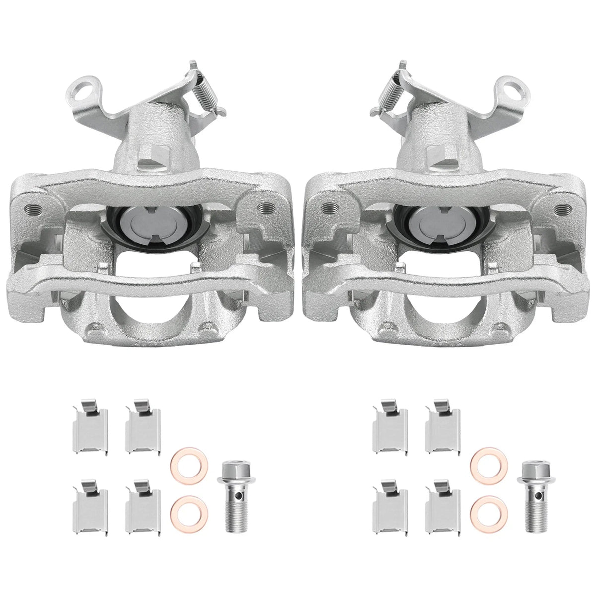 Rear Disc Brake Calipers Pair with Bracket for Dodge Journey (2009–2012)