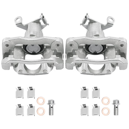 Rear Disc Brake Calipers Pair with Bracket for Dodge Journey (2009–2012)