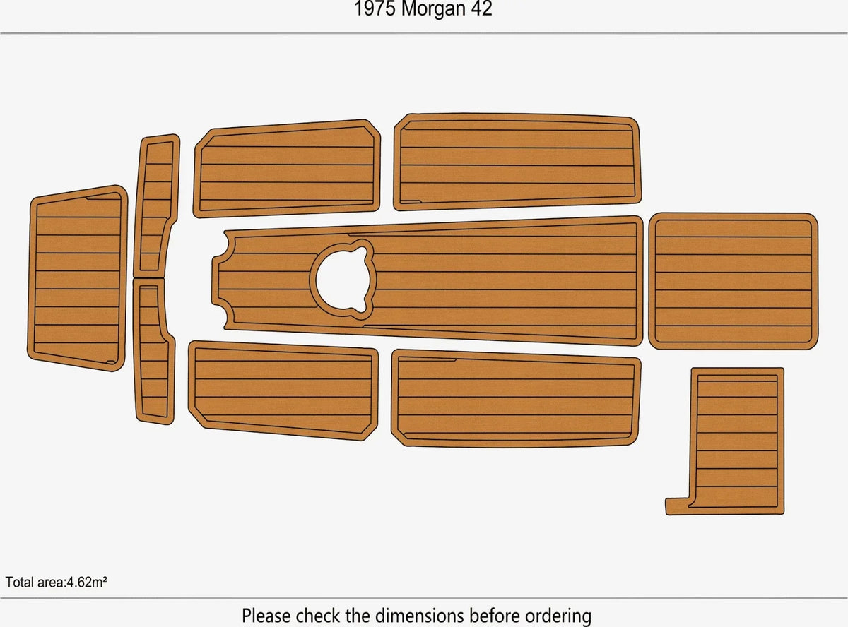 EVA Pads Flooring Mat for Morgan 42 (1975)