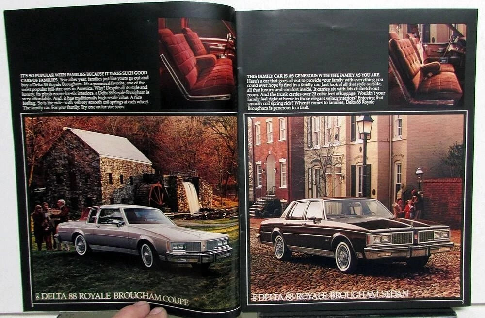Sales Brochure for Oldsmobile Firenza Omega Cutlass 88 98 Toronado (1984)