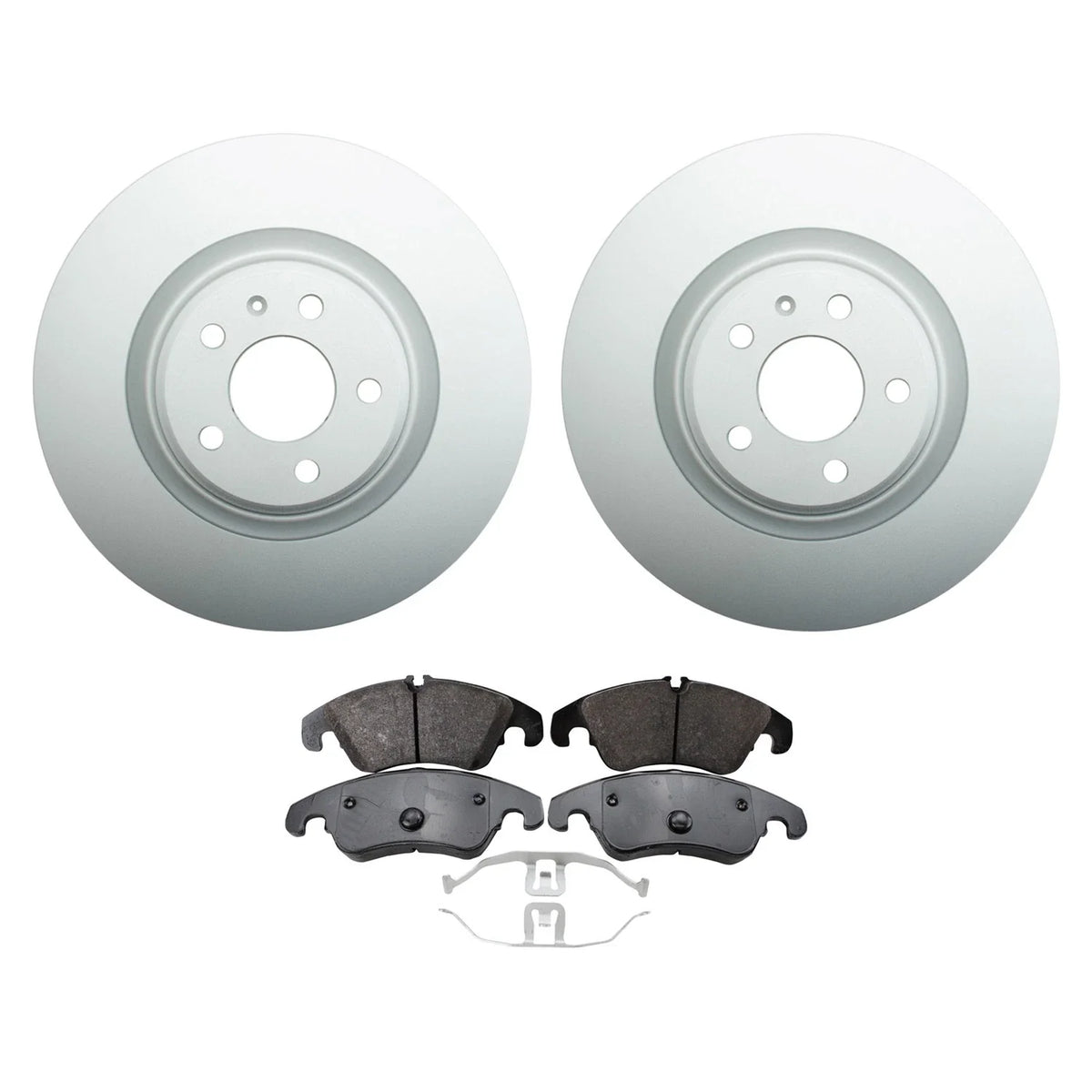 Hella Front Rotors & TRW Pro Low-Met Disc Brake Pads Kit for Audi A6 Quattro S5 (2005–2018)