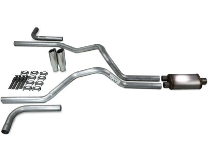 2.5" Dual Exhaust Kit for Ford F-150 (1987–1997) - Stainless Muff Clamp Tips