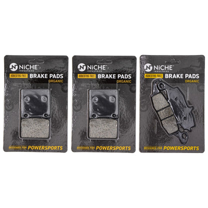 Brake Pad Set for Kawasaki Vulcan 1600, Suzuki VX800 (Complete Organic)