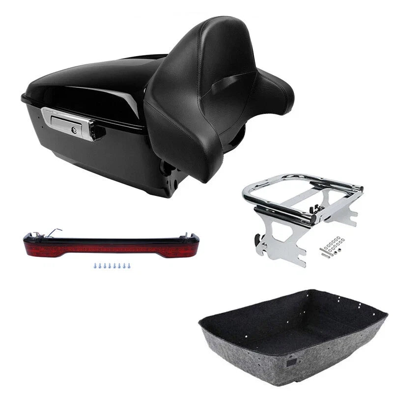 Trunk Backrest Taillight Mount for Harley Touring Road King (1997–2008)