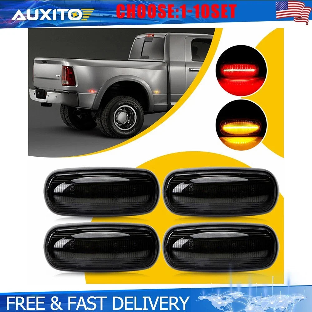 Set of 4 Fender Side Marker Lights for Dodge Ram 2500/3500 (2003–2009)