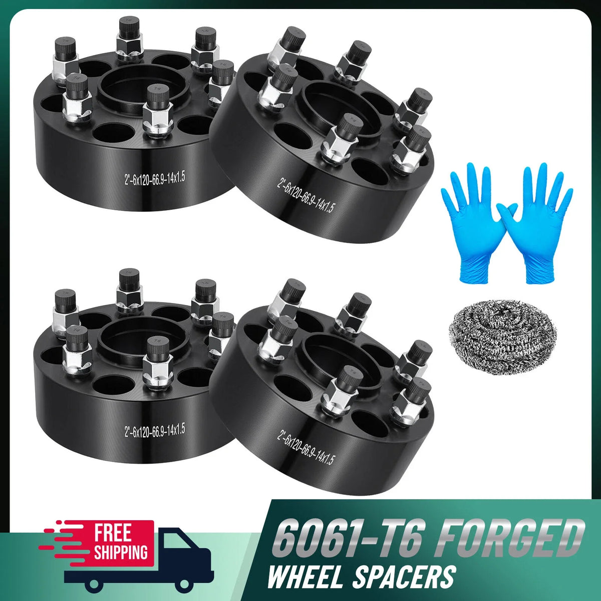 2" 6x120 Hub Centric Wheel Spacers for Chevrolet Colorado Traverse (2016–2021)