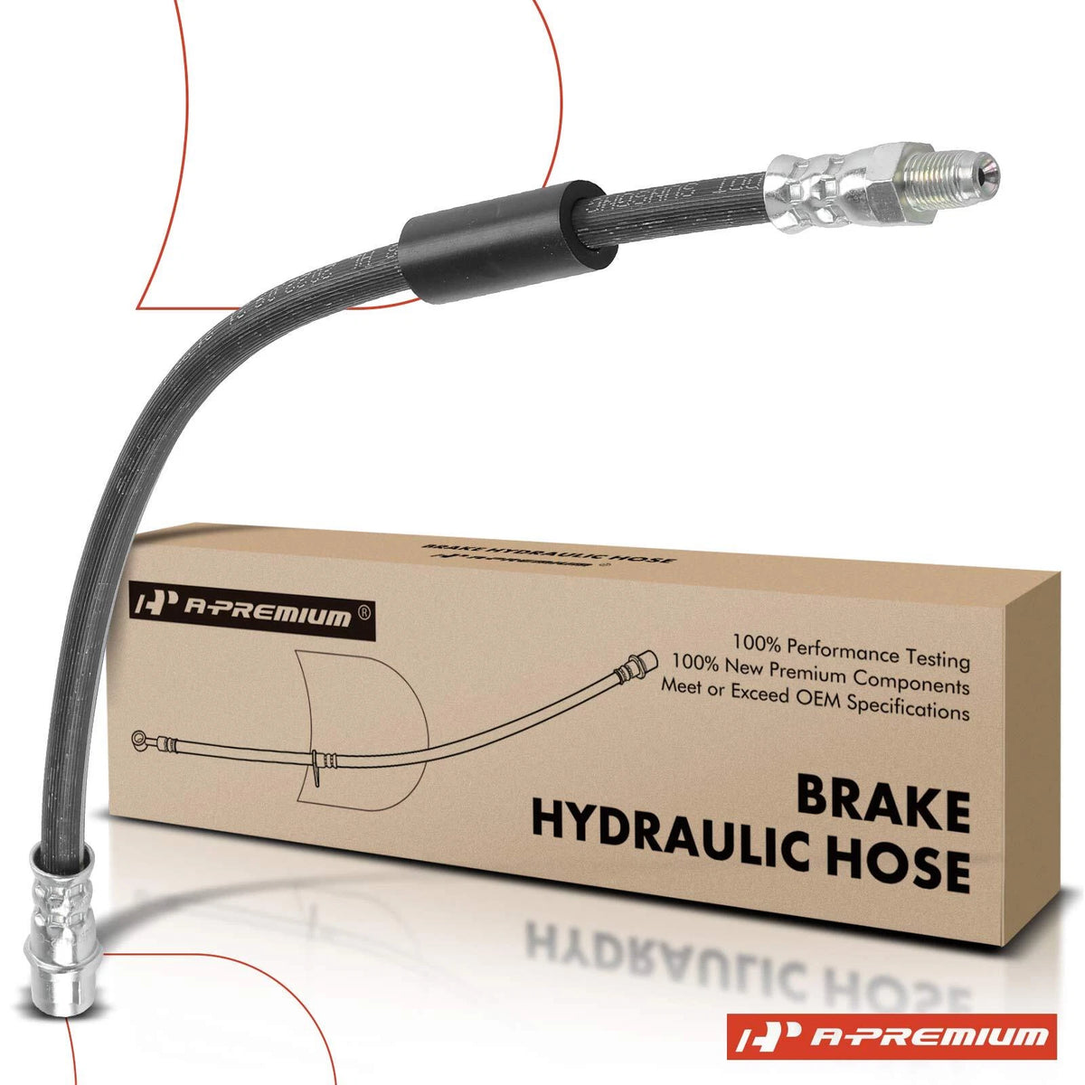 Rear Brake Hydraulic Hose for Mercedes-Benz CLS400 CLS63 AMG E350 (2015–2018) - 2124200448, H621688