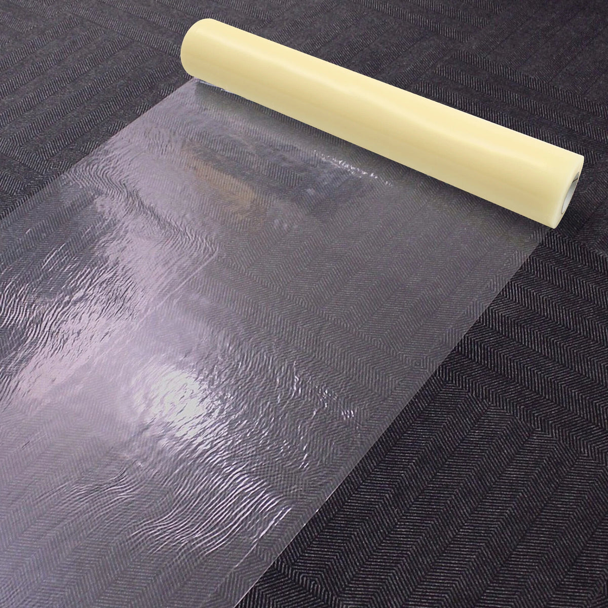 Floor Protection Film for (36" x 500', Clear Self-Adhesive)