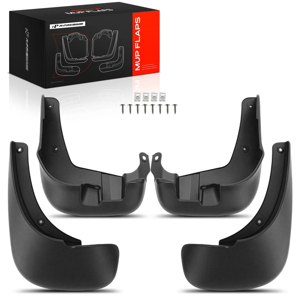 Set of 4 Mud Flaps Splash Guards for Hyundai Santa Fe (2009–2013)