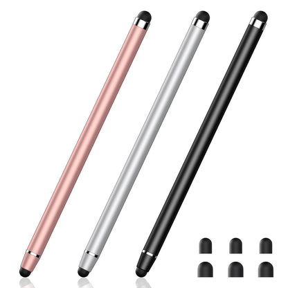 3X Stylus Pen for Touchscreen (2-in-1 Rose Gold/Silver/Black)
