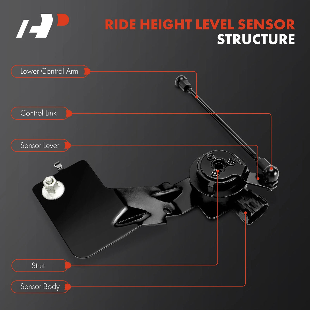 Front Driver Ride Height Level Sensor for Chevrolet Camaro (2014–2015) 5S13885