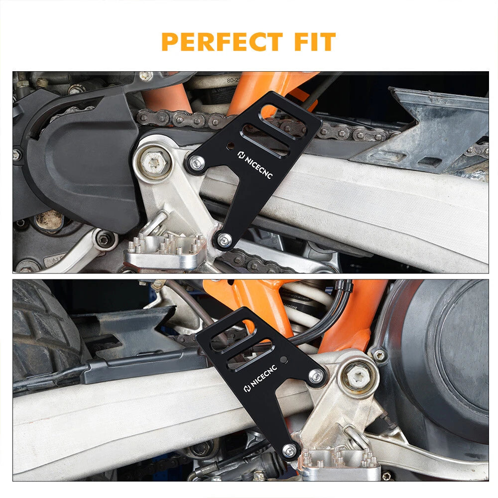 Heel Guards Cover Plates for KTM 690 Enduro (2008–2022) Anodized Surface