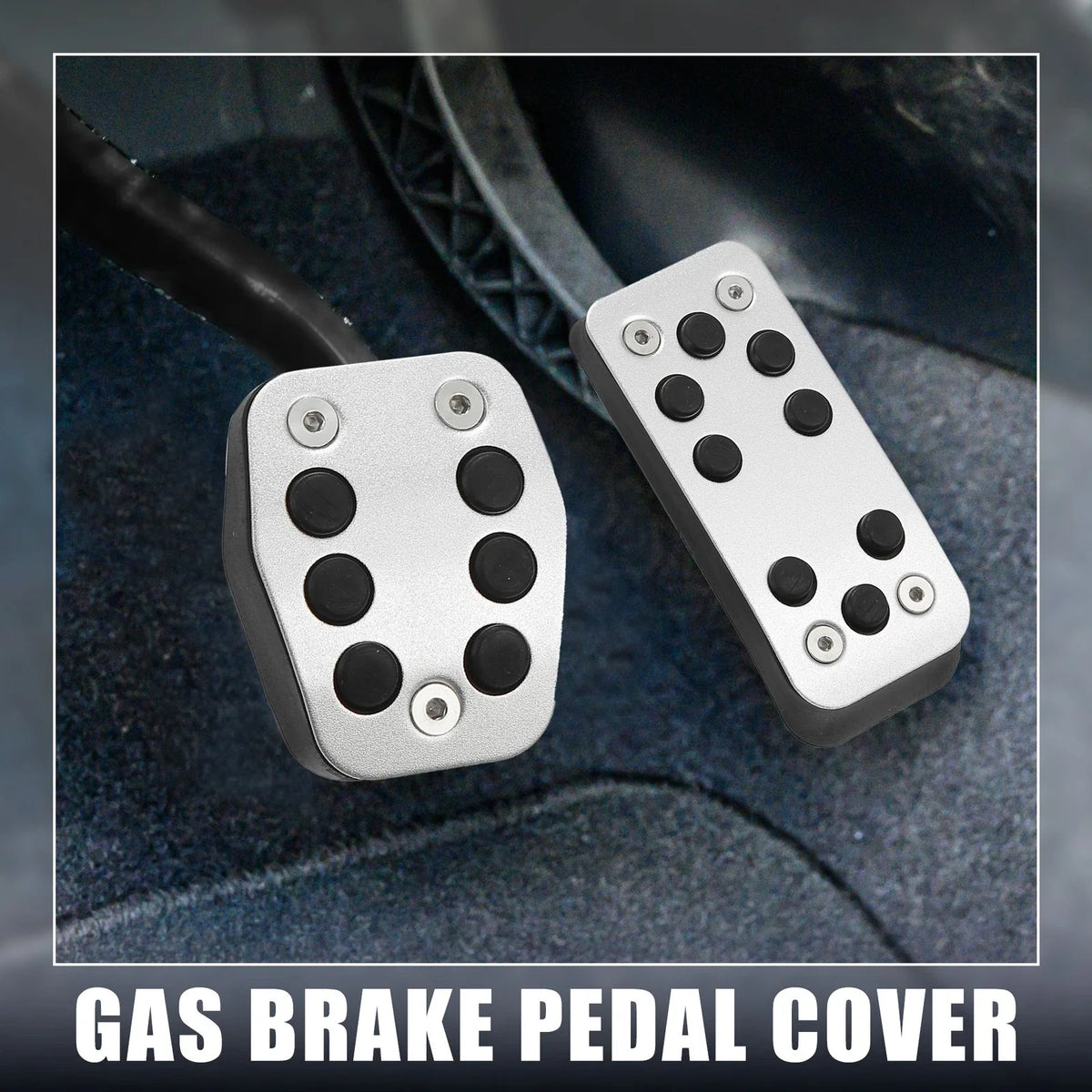 3 Pcs Accelerator & Brake Pedal Cover Set for Ford Focus 