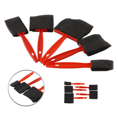 Set of 5 Sponge Foam Paint Brushes for Craft Art Projects
