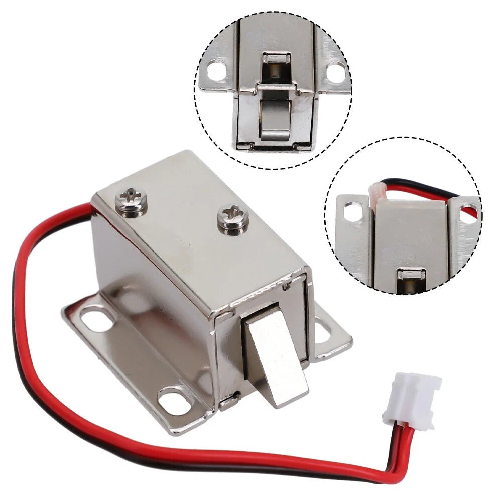 2X Electric Solenoid Lock Tongue Assembly for Door Cabinet Drawer