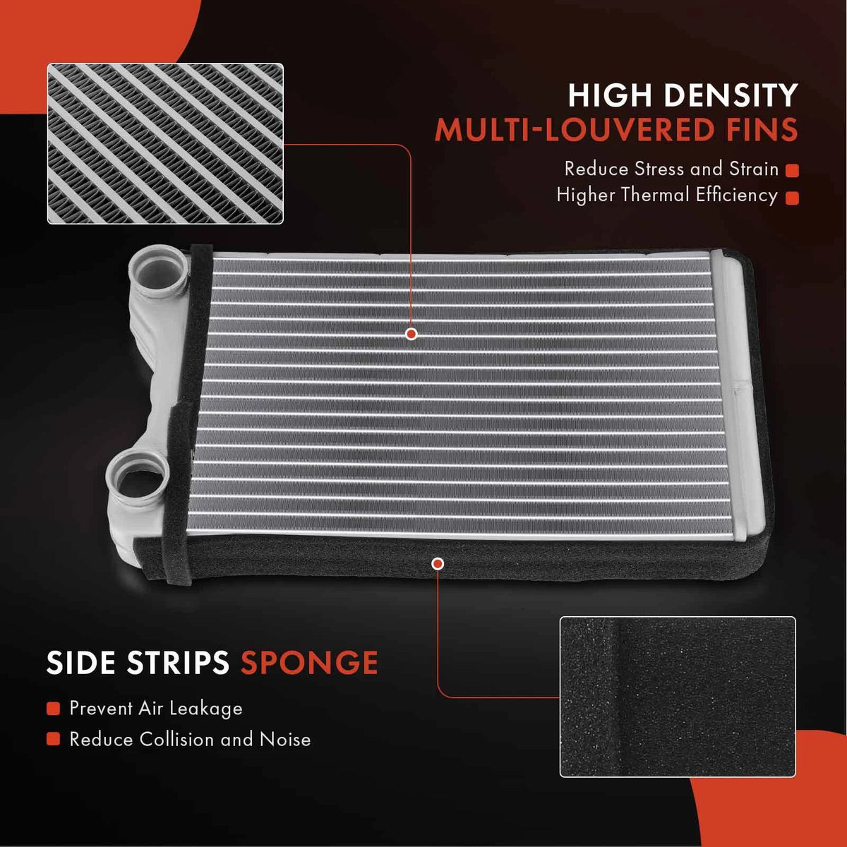 HVAC Heater Core for Audi A4 (2002–2010) 8E1820031, 9010577