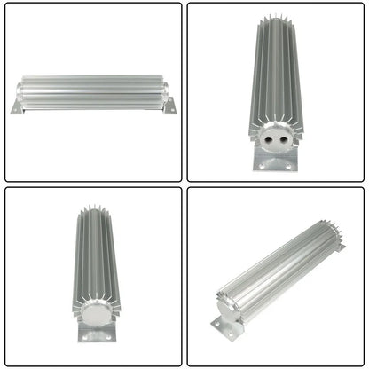 Dual Pass Aluminum Finned Transmission Oil Cooler for Universal Fitment (12")