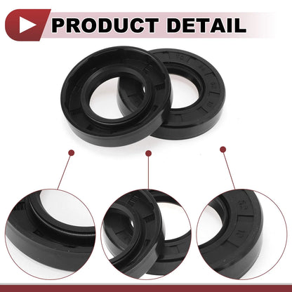 Set of 5 Rotary Shaft Oil Seals 28x52x10mm Nitrile Rubber 672668828533