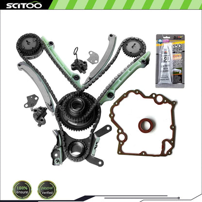 Timing Chain Kit & Timing Cover Gasket for Dodge Jeep 4.7L SOHC V8 (1999–2004)
