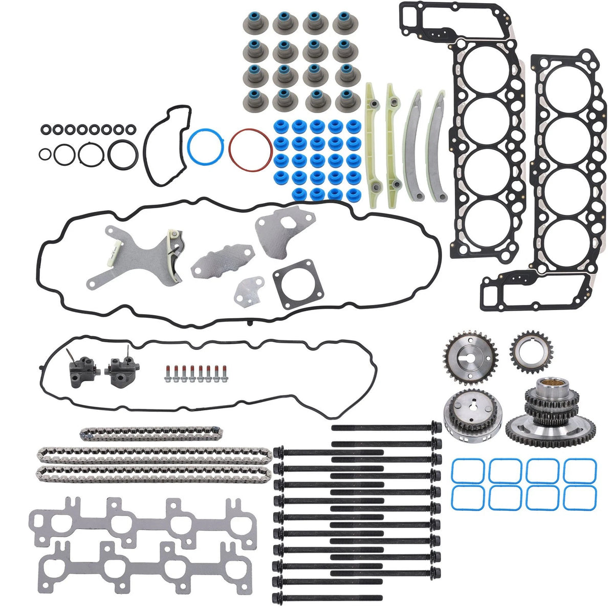 Timing Chain Kit with Head Gasket Bolts for Chrysler Dodge Ram 1500 (2004–2007) BCK97955K