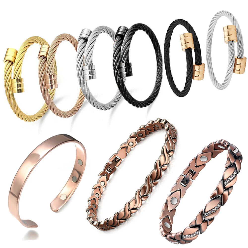 Magnetic Modern Style Bracelet for Arthritis Energy Relief