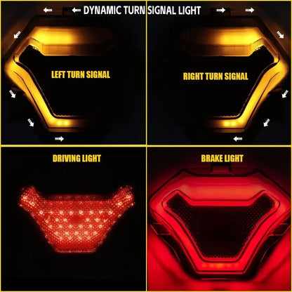 Integrated LED Tail Light Turn Signals for Yamaha MT07 MT03 MT-25 YZF-R3 (2014–2023)