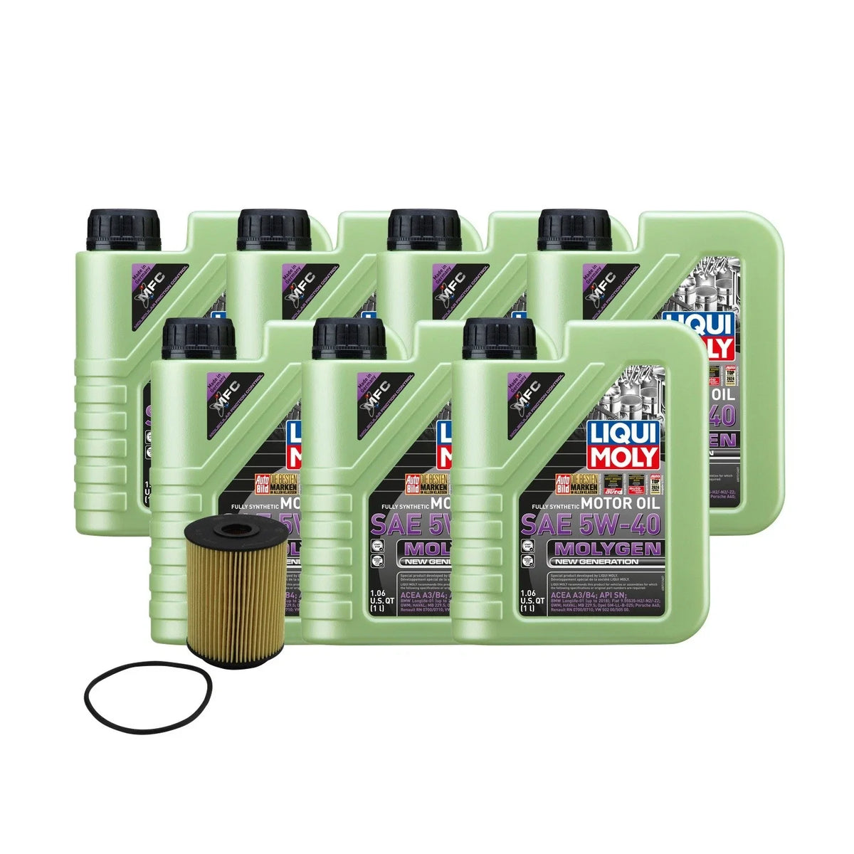 Oil Change Kit 7L Liqui Moly Molygen 5W-40 for Audi Q7 (2007–2015)