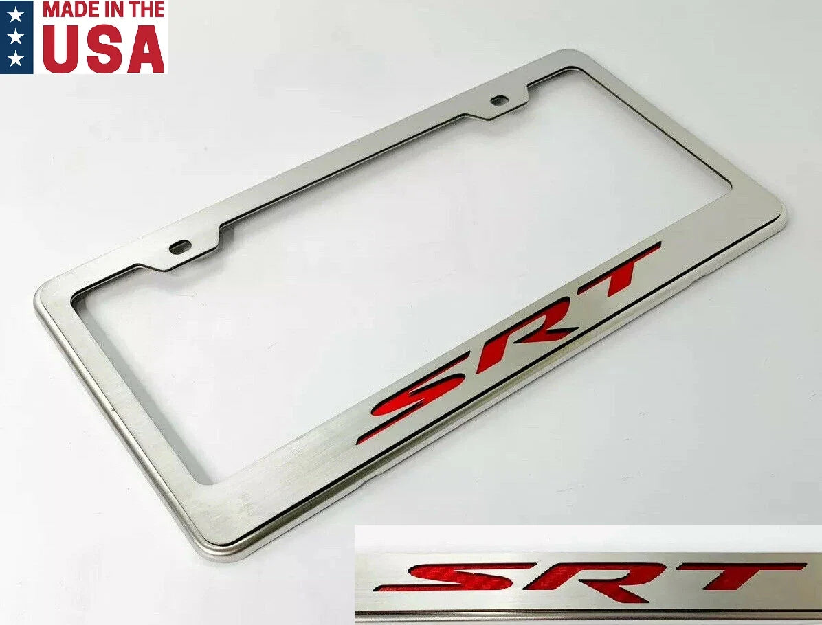 License Plate Frame Carbon Fiber Inlay Replacement for Dodge SRT (2015–2020)