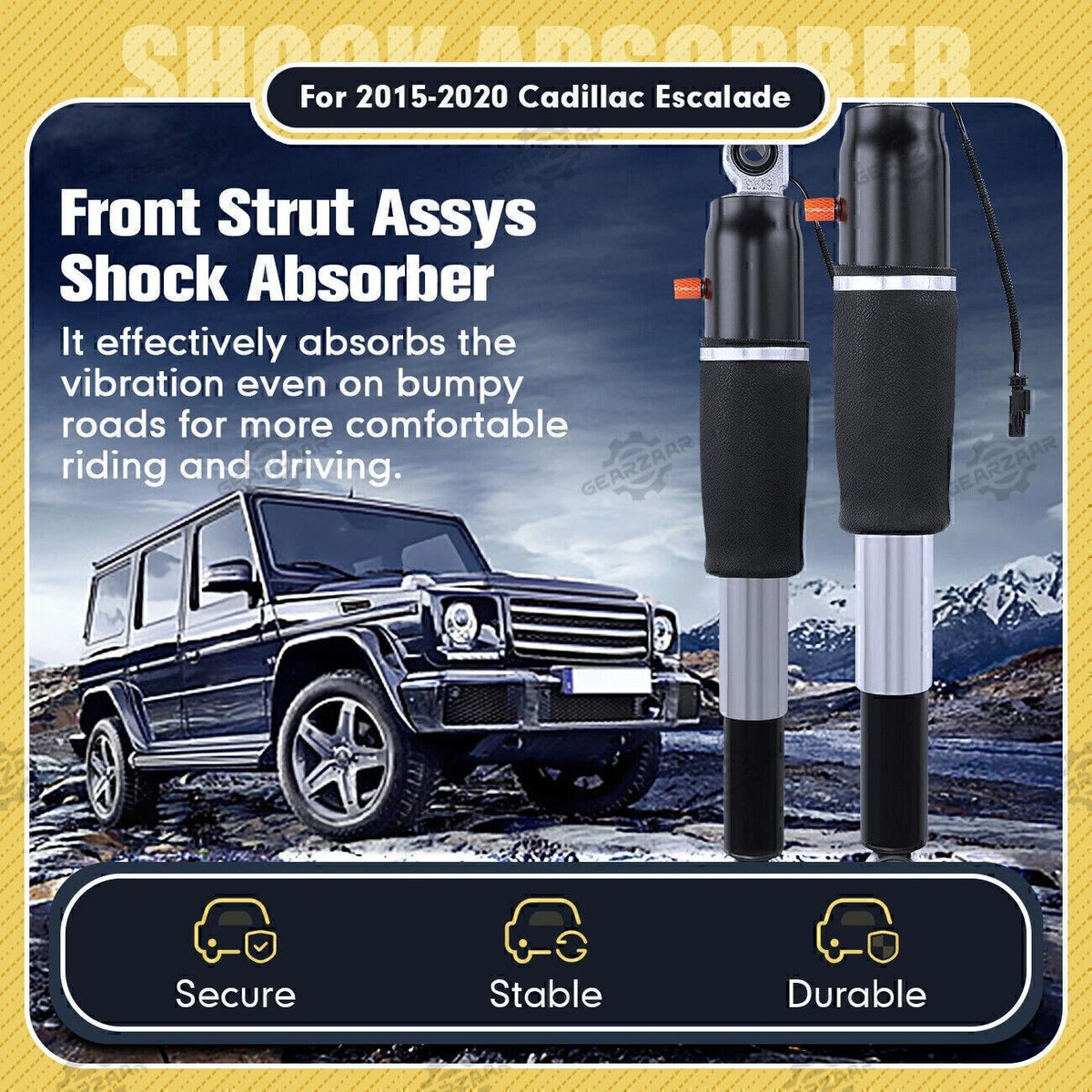 Rear Shock Absorbers for Escalade Tahoe Suburban Yukon (2015–2020) 84176675, 23151122, 23267007