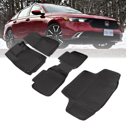 4X All-Weather TPE Rubber Floor Mats for Honda Accord (2023–2025)
